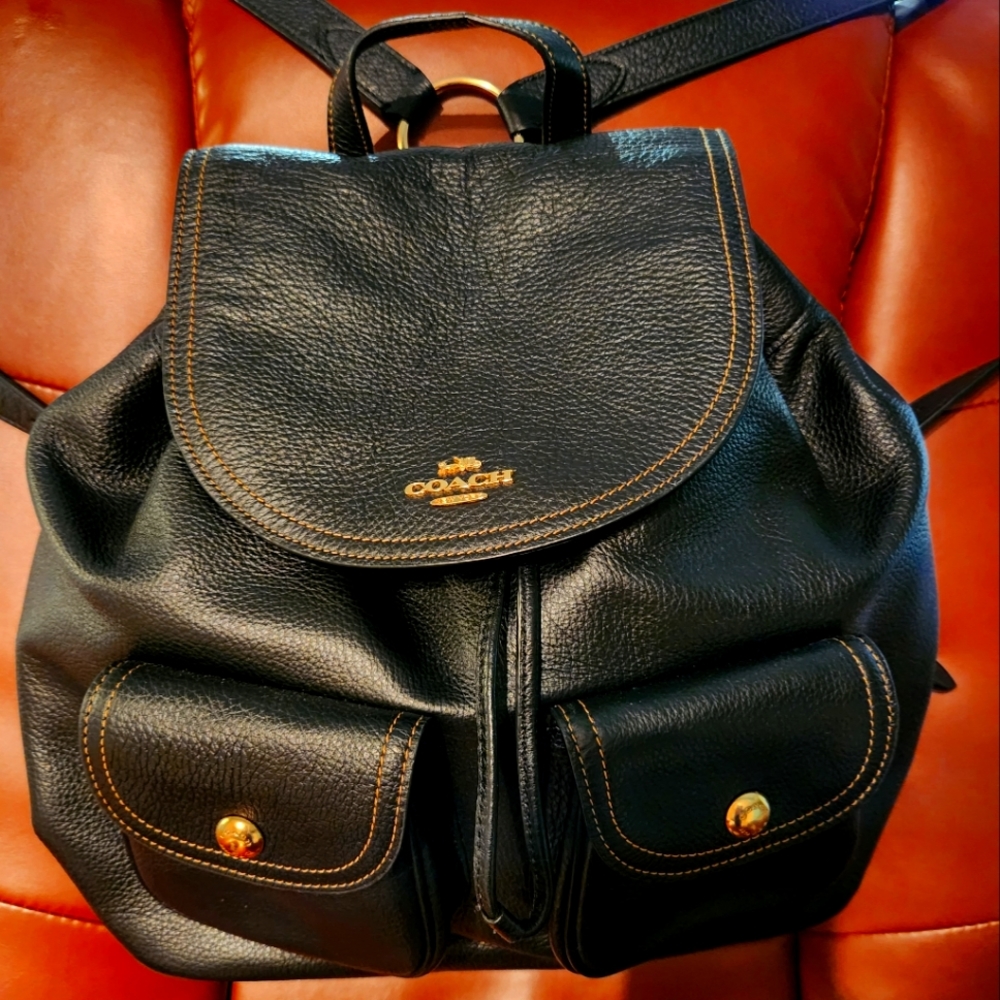 Backpack by Coach, black